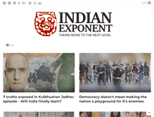 Tablet Screenshot of indianexponent.com